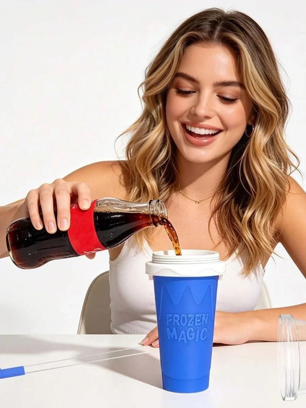 NEW 3-Pack Slushie Maker Cups – Quick-Freeze Squeeze Cups with Lids & Straws - Picture 9 of 9